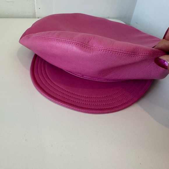 Christian Dior Pink Leather Women's Cap - Picture 1 of 5